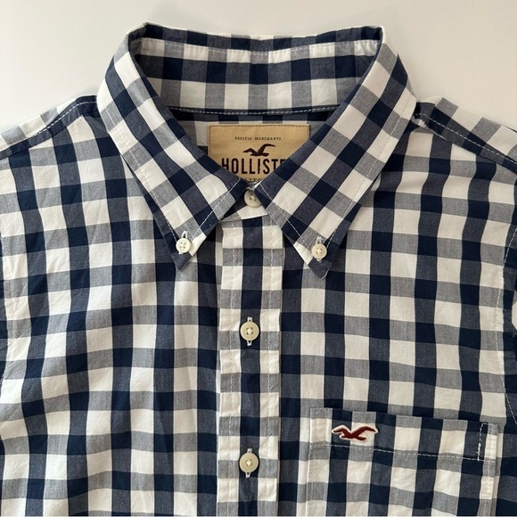 Hollister Men's Plaid Long Sleeve Shirt - Picture 9 of 11